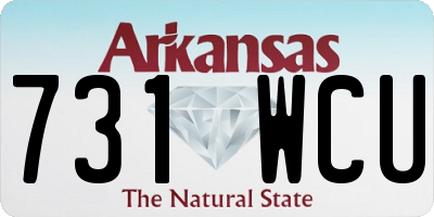AR license plate 731WCU