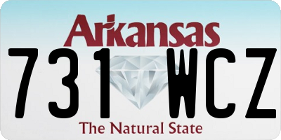 AR license plate 731WCZ