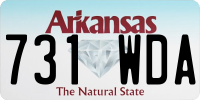 AR license plate 731WDA