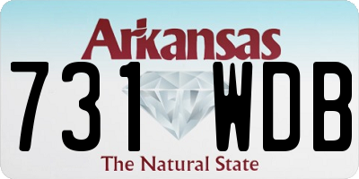 AR license plate 731WDB
