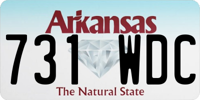 AR license plate 731WDC