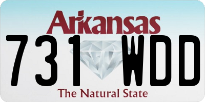 AR license plate 731WDD