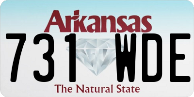 AR license plate 731WDE