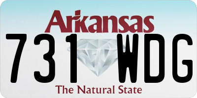 AR license plate 731WDG