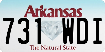 AR license plate 731WDI