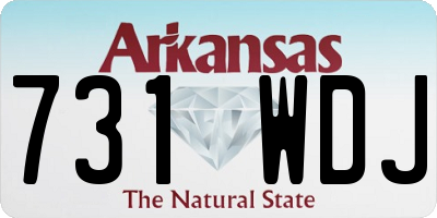 AR license plate 731WDJ