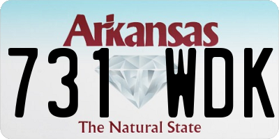 AR license plate 731WDK