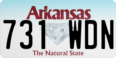 AR license plate 731WDN