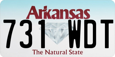 AR license plate 731WDT