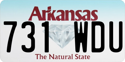 AR license plate 731WDU