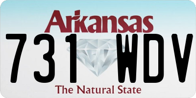 AR license plate 731WDV