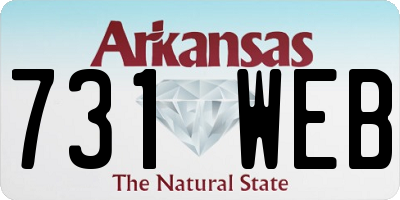 AR license plate 731WEB