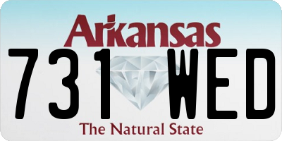 AR license plate 731WED