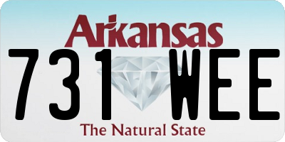 AR license plate 731WEE