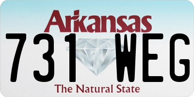 AR license plate 731WEG