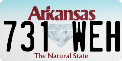AR license plate 731WEH