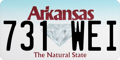 AR license plate 731WEI