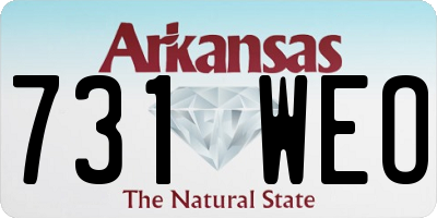 AR license plate 731WEO