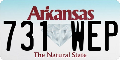 AR license plate 731WEP