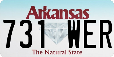 AR license plate 731WER