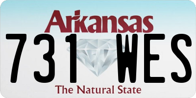 AR license plate 731WES