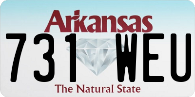 AR license plate 731WEU