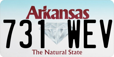 AR license plate 731WEV