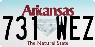 AR license plate 731WEZ