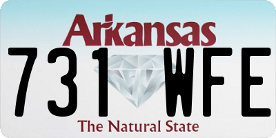 AR license plate 731WFE