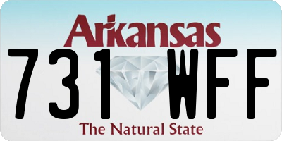AR license plate 731WFF