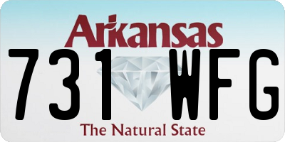 AR license plate 731WFG