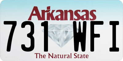 AR license plate 731WFI