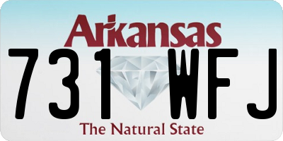 AR license plate 731WFJ