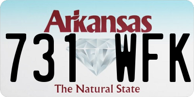 AR license plate 731WFK