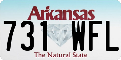 AR license plate 731WFL