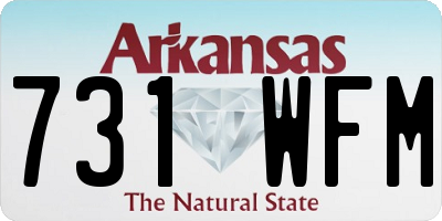 AR license plate 731WFM