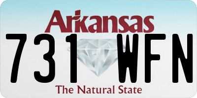 AR license plate 731WFN