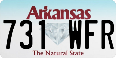 AR license plate 731WFR