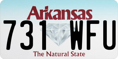AR license plate 731WFU