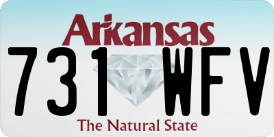 AR license plate 731WFV
