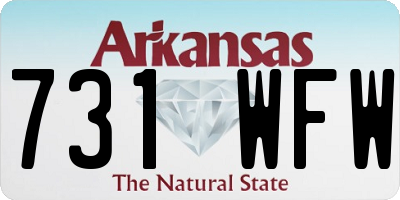 AR license plate 731WFW