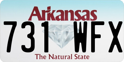 AR license plate 731WFX