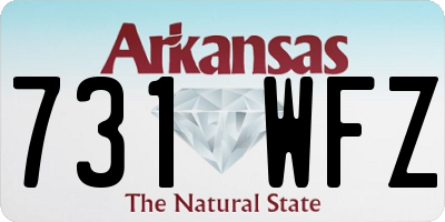 AR license plate 731WFZ