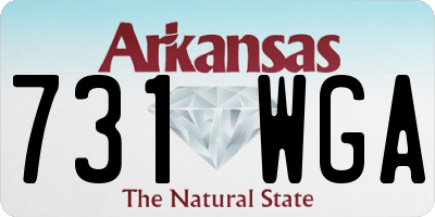 AR license plate 731WGA