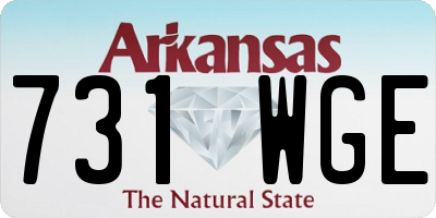 AR license plate 731WGE