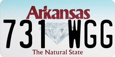 AR license plate 731WGG