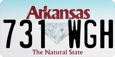 AR license plate 731WGH