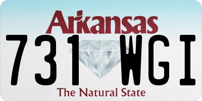AR license plate 731WGI