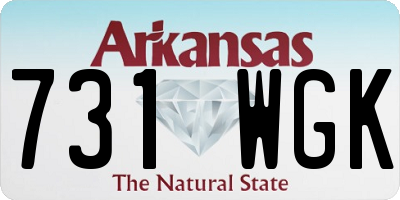 AR license plate 731WGK