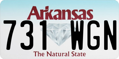 AR license plate 731WGN